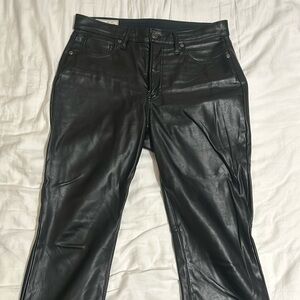 Gap Vintage Slim High Rise Leather Pants